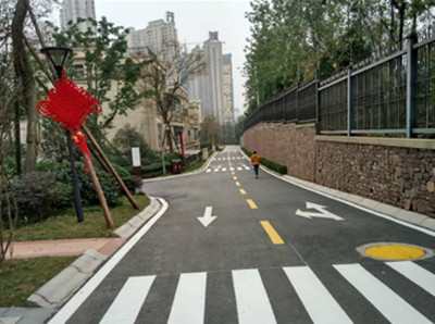 通州小区厂区划线标线